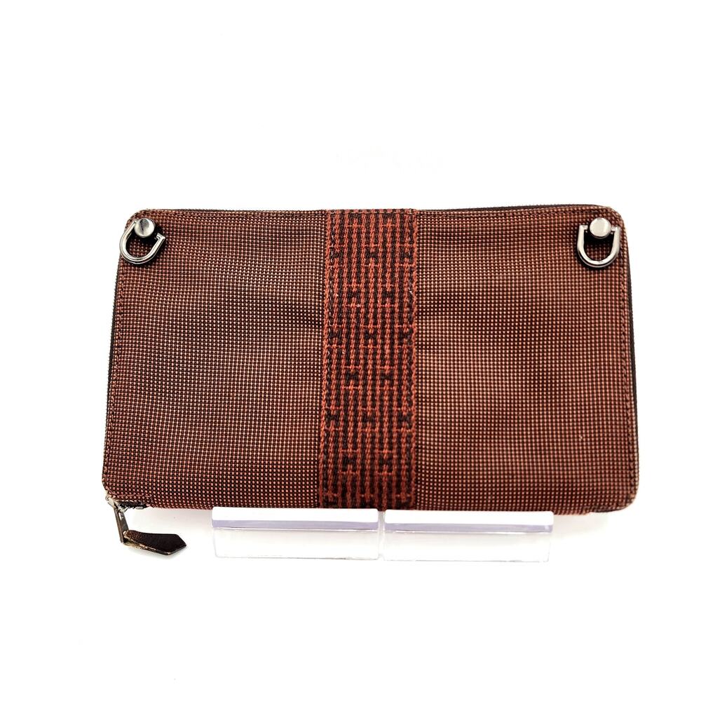 Hermes Round Zipper Long Wallet Yale Line Perth Gm Dark - Picture 4 of 16
